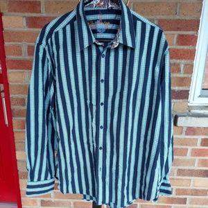 Robert Graham 100% Cotton Printed Men's Oxford Shirt